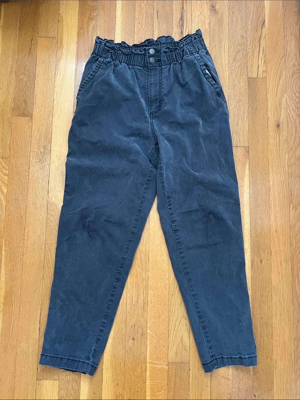High-Rise Paperbag Waist Pants